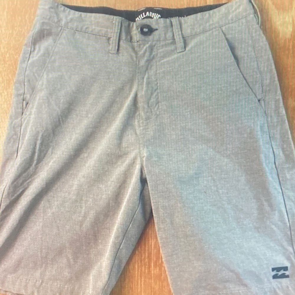 Billabong Men's Light Gray Flat Front Shorts